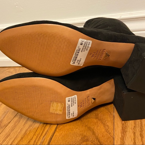 Schutz Black Stretch Lupe Ankle Booties - Picture 8 of 8